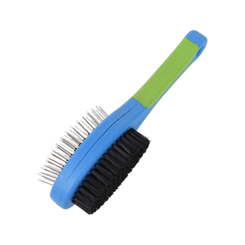 Pet Cleaning Beauty Chất liệu PP Loại bỏ lông nổi Bàn chải hai mặt