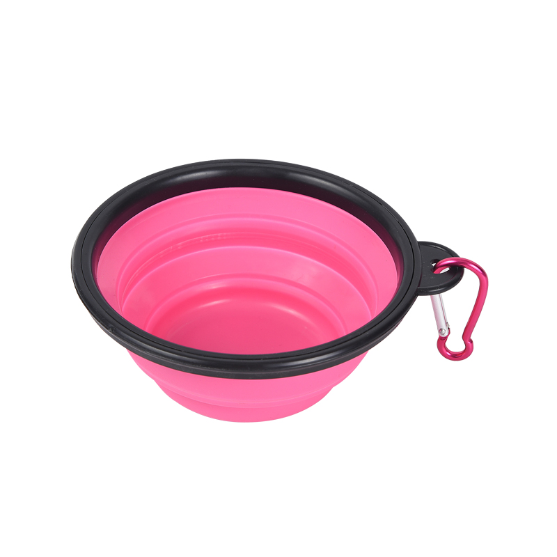 Bát gấp silicone cho thú cưng Du lịch ngoài trời Chậu đựng thức ăn cho thú cưng di động